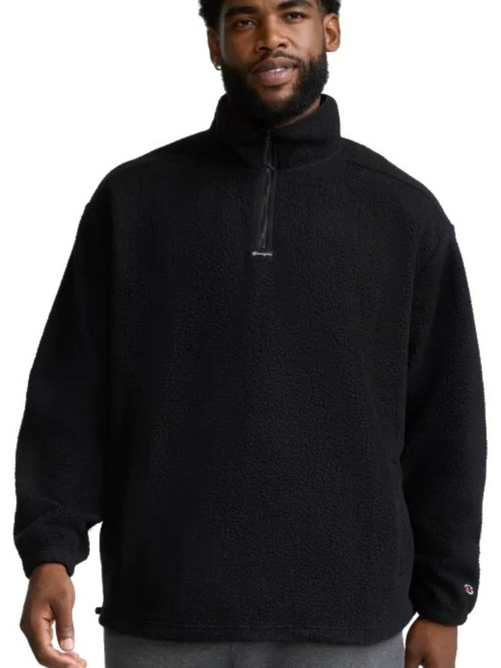 New! Champion Sherpa Quarter-Zip Microfleece Pullover Men's Big & Tall 3XLT 4XL
